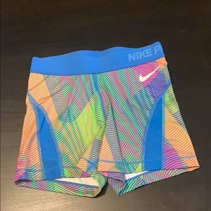 Nike pro spandex shorts